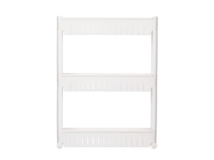 Kinvara Carro 4 Ruedas 3 Baldas Blanco 54x22x12cm (Set de 4)