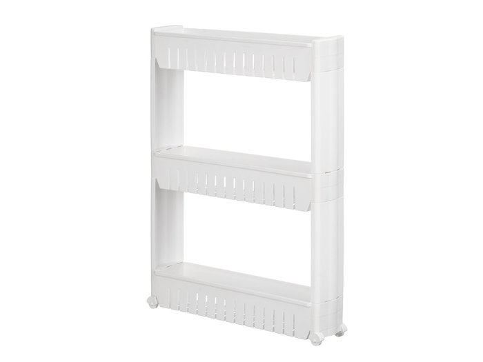 Kinvara Carro 4 Ruedas 3 Baldas Blanco 54x22x12cm (Set de 4)