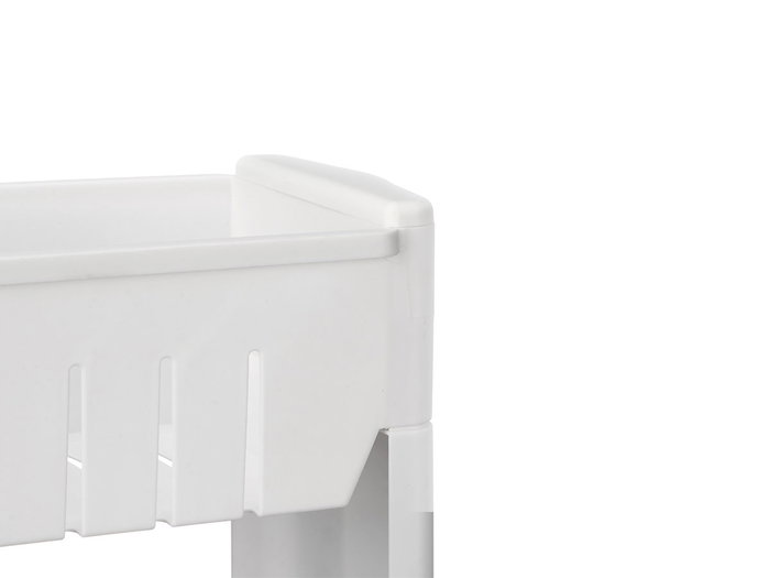 Kinvara Carro 4 Ruedas 3 Baldas Blanco 54x22x12cm (Set de 4)