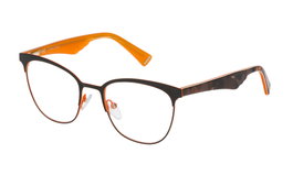 Police VPL417510SCB Gafas de Vista para Mujer Marrón