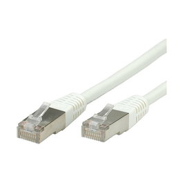 VALUE Patchkabel Cat.6 Class E S/FTP PiMF Blanco 10 m - Cable de Red Ethernet RJ45