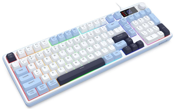 Redragon Aria PRO Teclado Gaming Inalámbrico RGB Azul