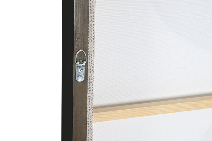DKD Home Decor Cuadro Lienzo Item Home Beige Negro Abstracto 102.6 x 4.3 x 142.6 cm (2 Unidades)