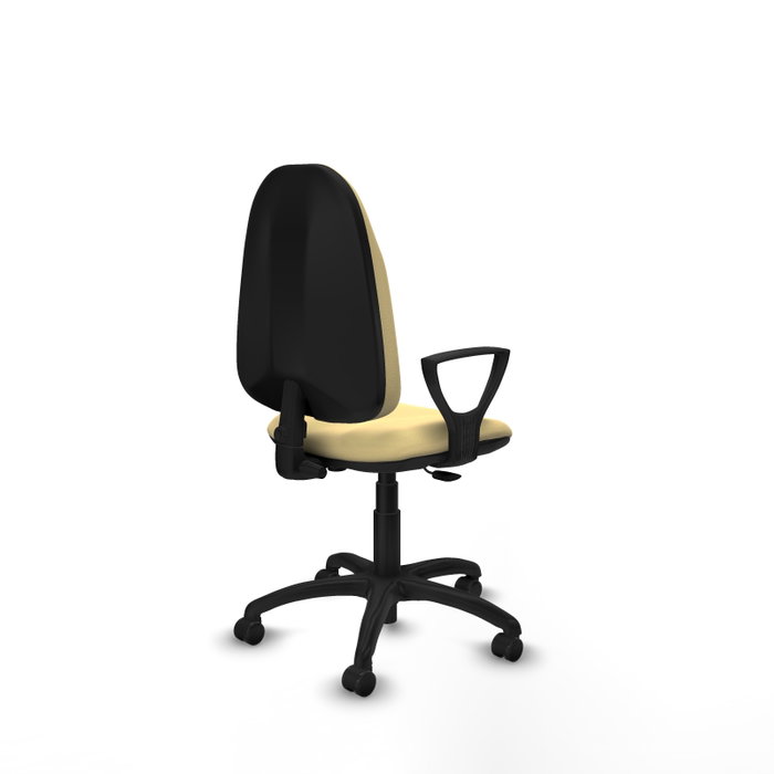 PIQUERAS Y CRESPO Silla de oficina Algarra Crema con brazos fijos PIQUERAS Y CRESPO Silla de oficina Algarra Crema con brazos fijos