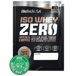 BIOTECHUSA Isowhey Zero Lactose Free Caffe Latte Proteína en Polvo 25G