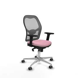 PIQUERAS Y CRESPO Silla de oficina Jorquera Rosa y Gris