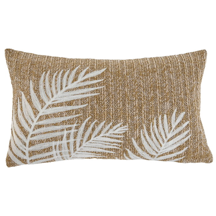 DKD Home Decor Cojín Decorativo Estilo Shabby, Natural y Blanco, 50x30 cm DKD Home Decor Cojín Decorativo Estilo Shabby, Natural y Blanco, 50x30 cm