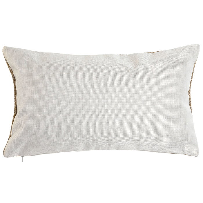 DKD Home Decor Cojín Decorativo Estilo Shabby, Natural y Blanco, 50x30 cm DKD Home Decor Cojín Decorativo Estilo Shabby, Natural y Blanco, 50x30 cm