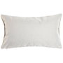 DKD Home Decor Cojín Decorativo Estilo Shabby, Natural y Blanco, 50x30 cm