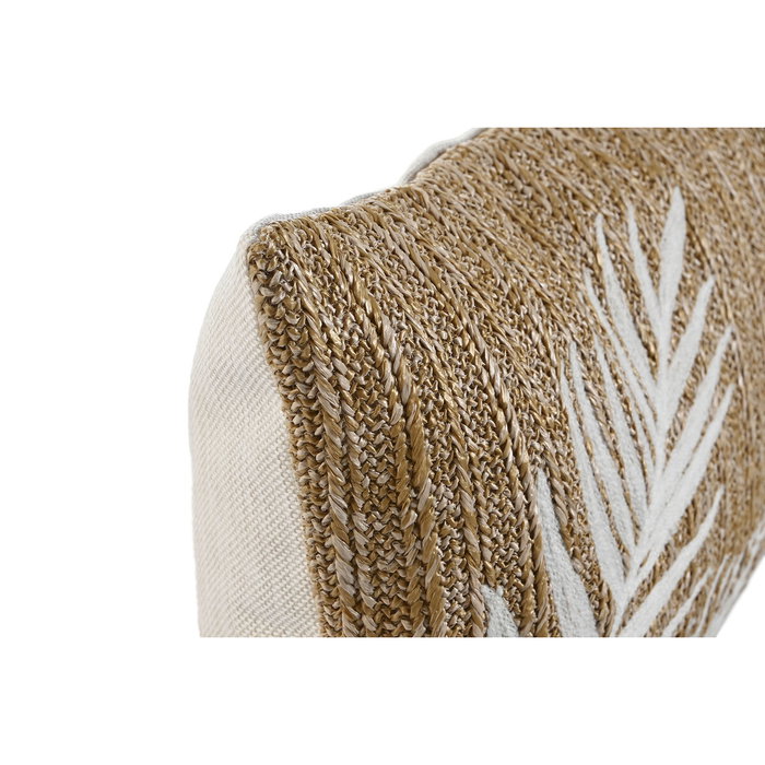 DKD Home Decor Cojín Decorativo Estilo Shabby, Natural y Blanco, 50x30 cm DKD Home Decor Cojín Decorativo Estilo Shabby, Natural y Blanco, 50x30 cm