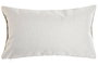 DKD Home Decor Cojín Decorativo Estilo Shabby, Natural y Blanco, 50x30 cm, Fabricado en Poliéster Bordado con Cremallera
