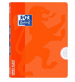 Libreta Grapada Oxford School Openflex A4 48H 90G Cuadric.4X4 Naranja (Set de 10)