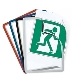 Funda Porta Carteles Tarifold Magneto Solo A4 Vertical/Horizontal Azul Pack De 2