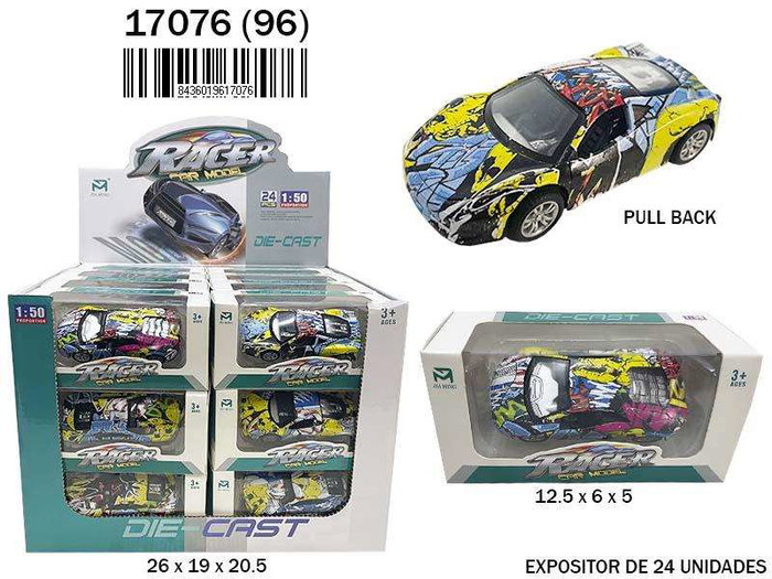 Rama Coche Graffity Pull Back Escala 1:50 Rama Coche Graffity Pull Back Escala 1:50