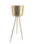 DKD Home Decor Macetero Dorado 24.5 x 64 x 29 cm (2 Unidades) Metal