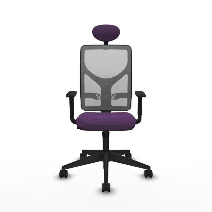 PIQUERAS Y CRESPO Silla de oficina Motilla con mecanismo Sincro, Morado y Gris PIQUERAS Y CRESPO Silla de oficina Motilla con mecanismo Sincro, Morado y Gris