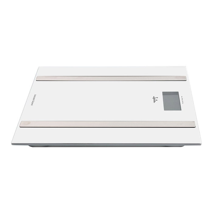 Jata Hogar Báscula de baño inteligente blanca analizadora corporal hasta 180 kg con app iOS Android