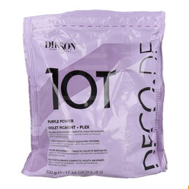 Dikson Deco Purple Power 10T Pigmento Violeta Plex 500 g - Decolorante Profesional para Aclaraciones Intensas y Control Reflejos Amarillos