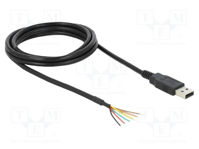 DeLOCK Convertidor USB 2.0 a Serial UART LVTTL 3,3 V con 6 hilos abiertos, 1,8 m DeLOCK Convertidor USB 2.0 a Serial UART LVTTL 3,3 V con 6 hilos abiertos, 1,8 m