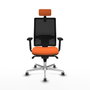 PIQUERAS Y CRESPO Silla de oficina Horna Naranja y Negro