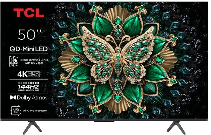 TCL 50Q6C Smart TV 50" QD-miniLED 4K UHD DVB-T2/C/S2 144Hz TCL 50Q6C Smart TV 50" QD-miniLED 4K UHD DVB-T2/C/S2 144Hz