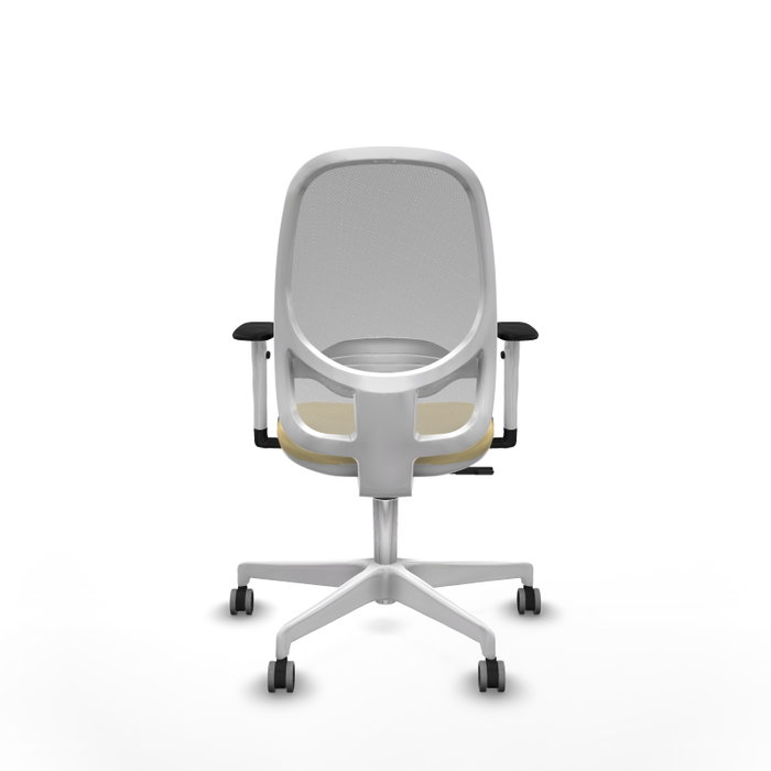 PIQUERAS Y CRESPO Silla de oficina Cilanco con mecanismo Sincro, Crema y Gris