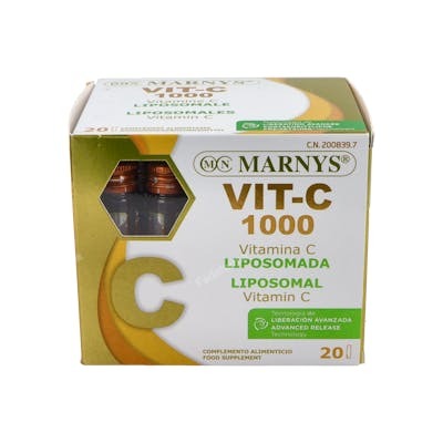MARNYS VIT-C 1000 Vitamina C Liposomada 20 viales de 10 ml MARNYS VIT-C 1000 Vitamina C Liposomada 20 viales de 10 ml