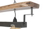 DKD Home Decor Lámpara de Techo Acacia y Hierro Marrón
