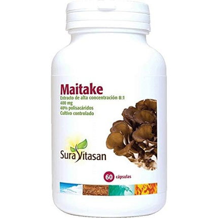 SURA VITASAN Maitake 60 cápsulas vegetales de 400 mg SURA VITASAN Maitake 60 cápsulas vegetales de 400 mg