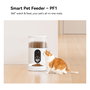 Imou PF1 Comedero Automático Inteligente para Mascotas con Cámara, 4L, Acero Inoxidable, Blanco, WiFi, para Gatos y Perros