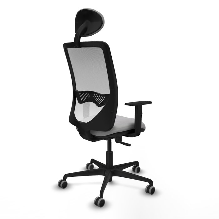 PIQUERAS Y CRESPO Silla de oficina Zulema con mecanismo Sincro, Gris claro y Blanco PIQUERAS Y CRESPO Silla de oficina Zulema con mecanismo Sincro, Gris claro y Blanco