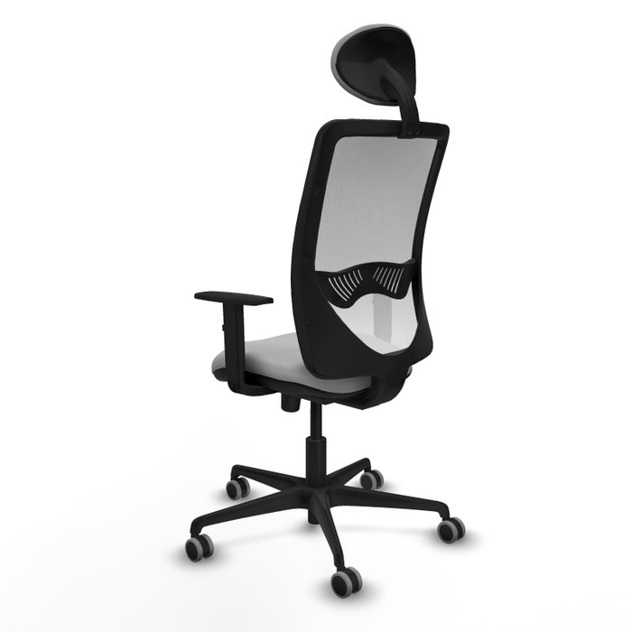 PIQUERAS Y CRESPO Silla de oficina Zulema con mecanismo Sincro, Gris claro y Blanco PIQUERAS Y CRESPO Silla de oficina Zulema con mecanismo Sincro, Gris claro y Blanco