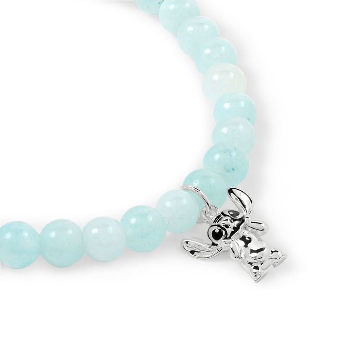 PEERS HARDY Pulsera Stitch Disney Plata Bañada en Plata con Colgante de Stitch