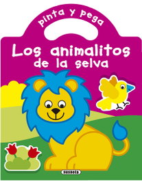 SUSAETA EDICIONES Pinta y pega los animalitos de la selva