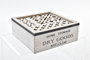 DKD Home Decor Caja de Madera 16x16x6 cm Marrón