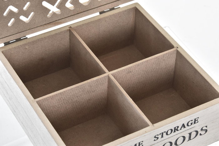 DKD Home Decor Caja de Madera 16x16x6 cm Marrón DKD Home Decor Caja de Madera 16x16x6 cm Marrón