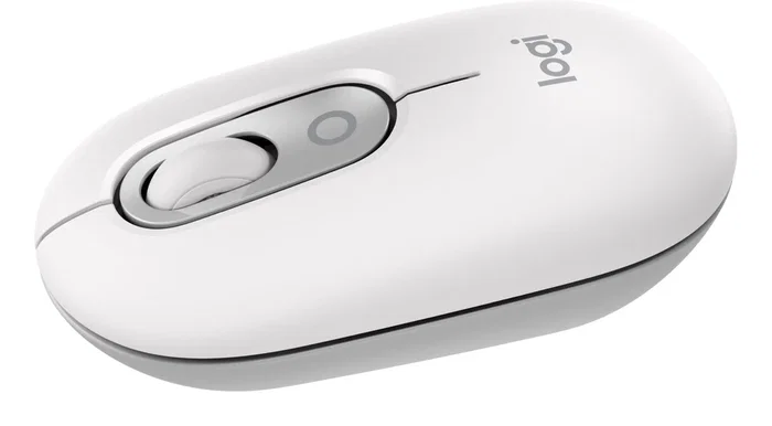 Logitech POP Mouse Ratón Inalámbrico Bluetooth 910-007411 Ambidiestro, Silencioso, con Botones Programables y SmartWheel, Tecnología Easy-Switch para 3 Dispositivos, Color Blanco