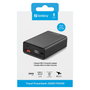 SANDBERG 420-95 Travel Powerbank 20000 mAh PD65W, Batería Externa con Pantalla, Negro, Carga Rápida USB-C Power Delivery