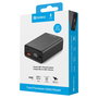 SANDBERG 420-95 Travel Powerbank 20000 mAh PD65W, Batería Externa con Pantalla, Negro, Carga Rápida USB-C Power Delivery