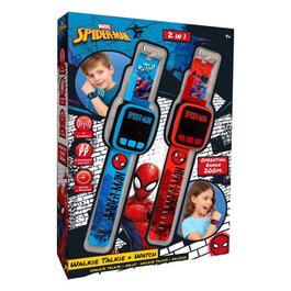 KIDS LICENSING Walkie Talkie y Reloj 2 en 1 Slim Spider-Man Marvel