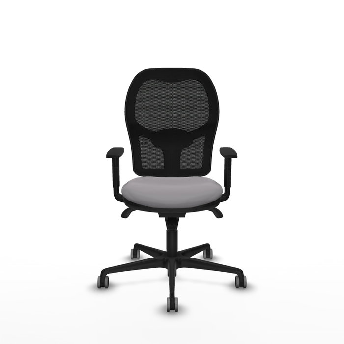 PIQUERAS Y CRESPO Silla de oficina Jorquera con mecanismo Sincro, Gris y Negro