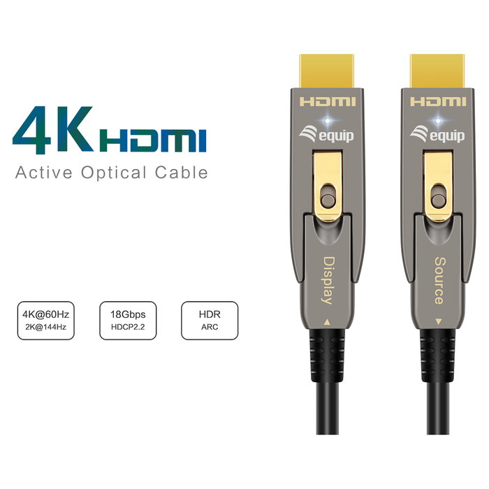 Equip Cable HDMI 2.1 Desmontable HDMI a Micro HDMI 10m 8K 60Hz 119471
