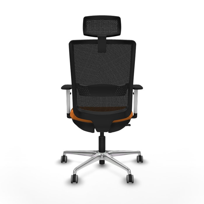 PIQUERAS Y CRESPO Silla de oficina Haches Naranja y Negro PIQUERAS Y CRESPO Silla de oficina Haches Naranja y Negro
