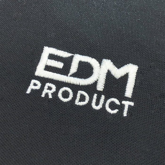 Edm Polo Negro Talla M Manga Corta Bordado Algodón Poliéster Merchandising