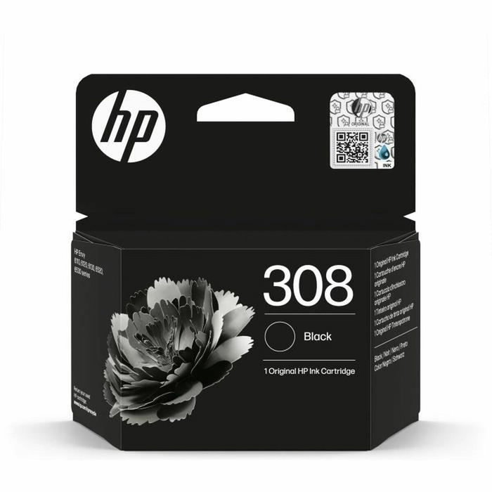 HP Cartucho de Tinta Original 308 Negro (160 páginas)