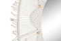 DKD Home Decor Espejo Boho Beige Macrame Cristal 76 x 76 x 1 cm (2 Unidades)