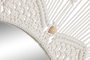 DKD Home Decor Espejo Boho Beige Macrame Cristal 76 x 76 x 1 cm (2 Unidades)