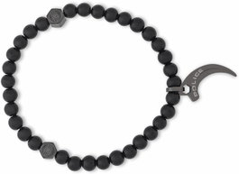 Police Pulsera para Hombre en Resina Negra PEAGB2211923