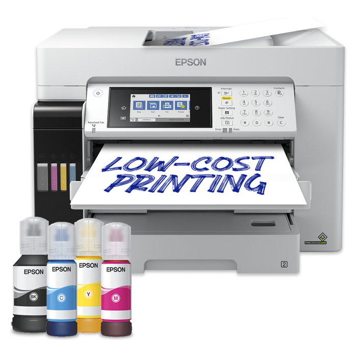 Epson EcoTank Pro ET-16685 Impresora Multifunción A3 de Tinta Color, WiFi, Ethernet, Impresión, Escaneo, Copia y Fax, Duplex Automático, Blanco