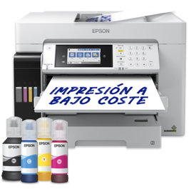 Epson EcoTank Pro ET-16685 - Multifunción a color con impresión, copia, escaneo y fax A3+, sistema de tinta recargable, Wi-Fi y pantalla táctil